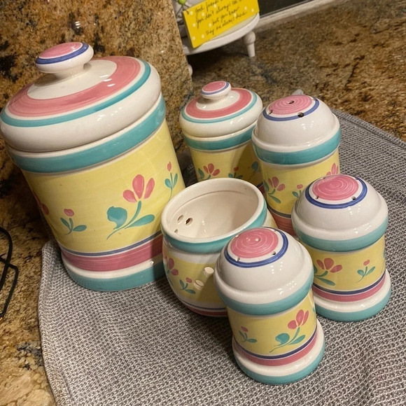 Caleca Other - CALECA Ceramiche Style Canister/kitchen set